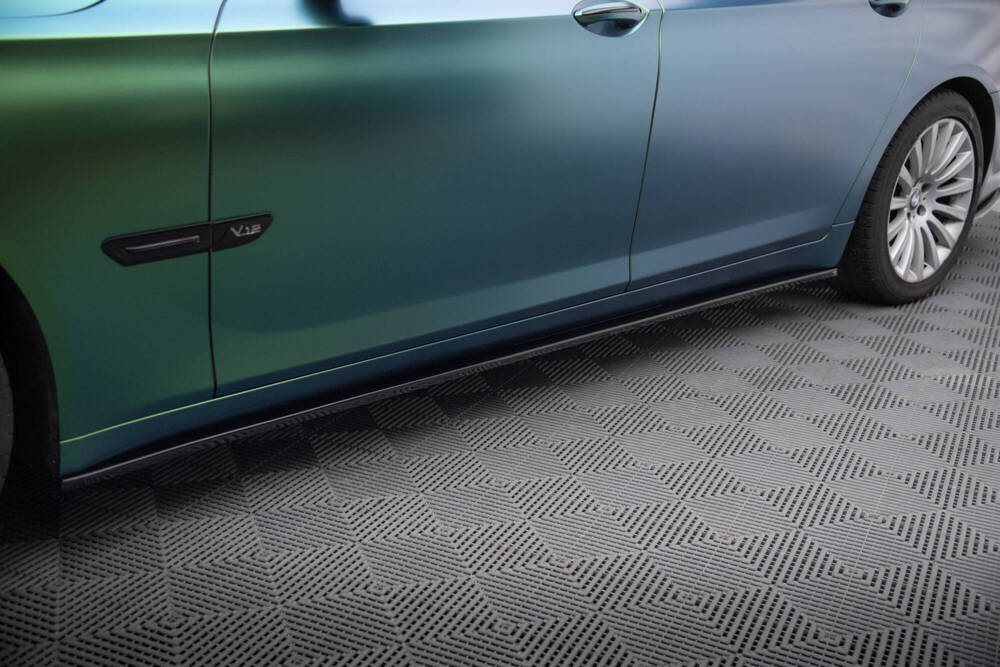 Zijskirts BMW 7 Serie L F01 Maxton Glans Zwart