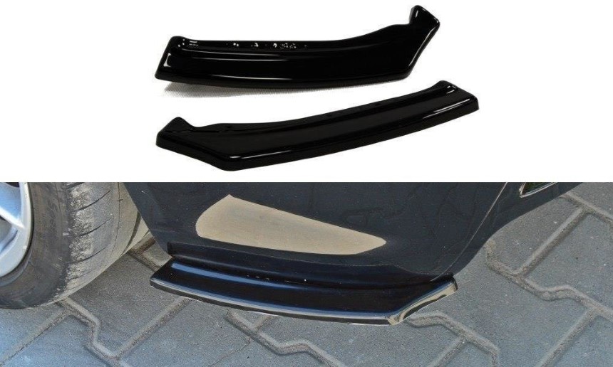 Achterzijde skirts Opel Astra H OPC/VXR Maxton Design glans zwart