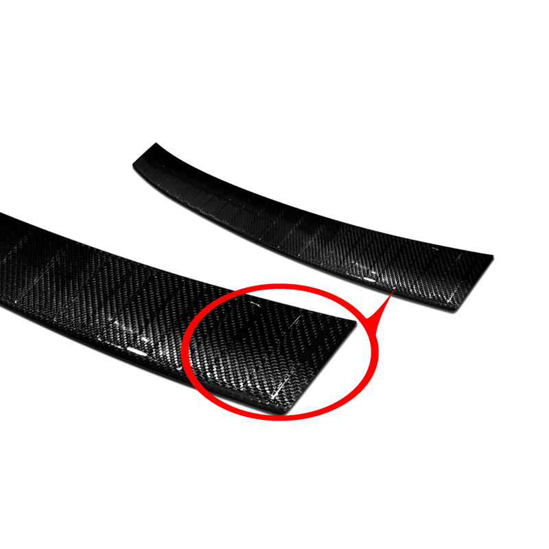 Echt 3D Carbon Achterbumperprotector  Volkswagen Touran III 2015- incl. R-Line 'Ribs'