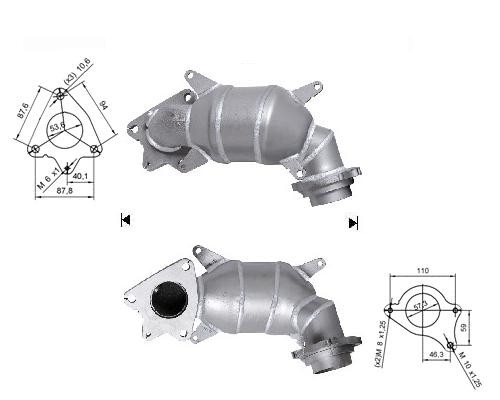 Honda CR-V 2.2TD CTDI DPF 2204 cc 103 Kw / 140 cv N22A2 Magnaflo