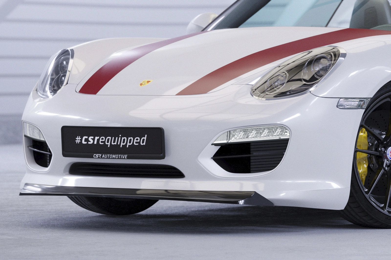 Voorspoiler Porsche Boxster 987 Glans Zwart – 2009–2012