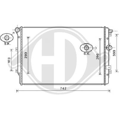 Radiator SEAT/VW 07->> 648x450mm