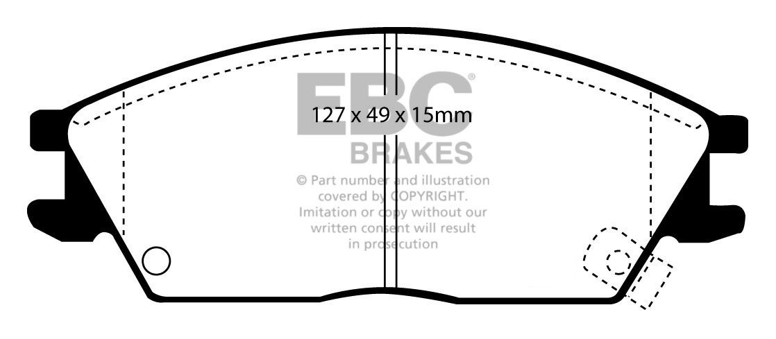EBC Brakes HYUNDAI Accent 1.6 2002-2006 Remblokken voorzijde