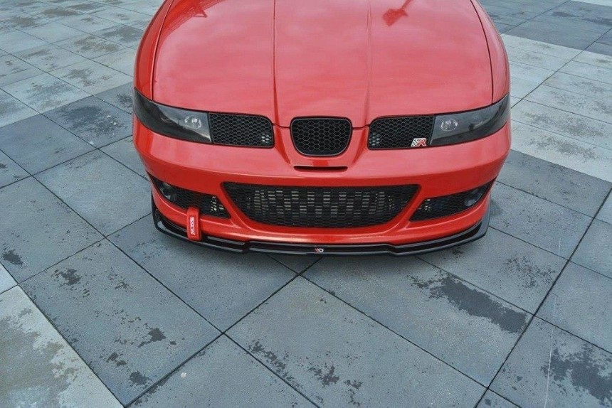 Voorspoiler Seat Leon Cupra 1M Maxton Design glans zwart