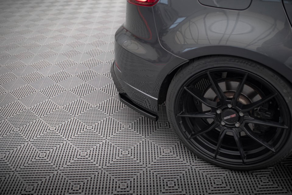 Zijdiffuser Audi A3 S-line S3 Sportback 8V FL Maxton Glans Zwart V.2