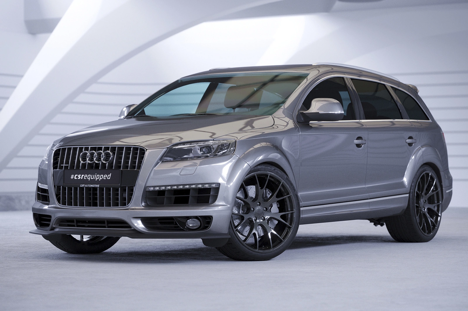 Voorspoiler Audi Q7 (4L) S-Line Glans Zwart – CSR Automotive