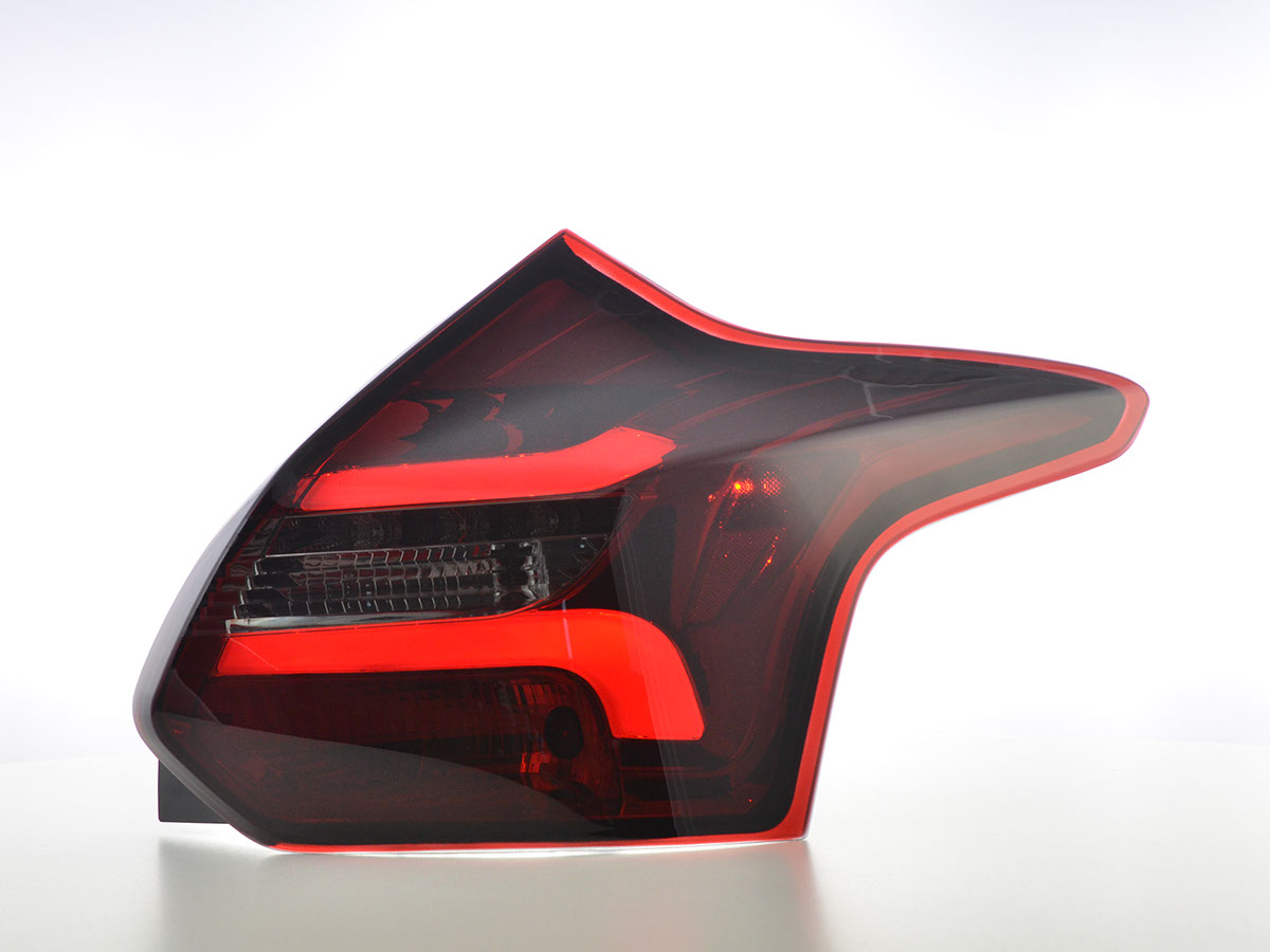 Taillights Ford Focus III 5 door 2011- LED red/Smoke