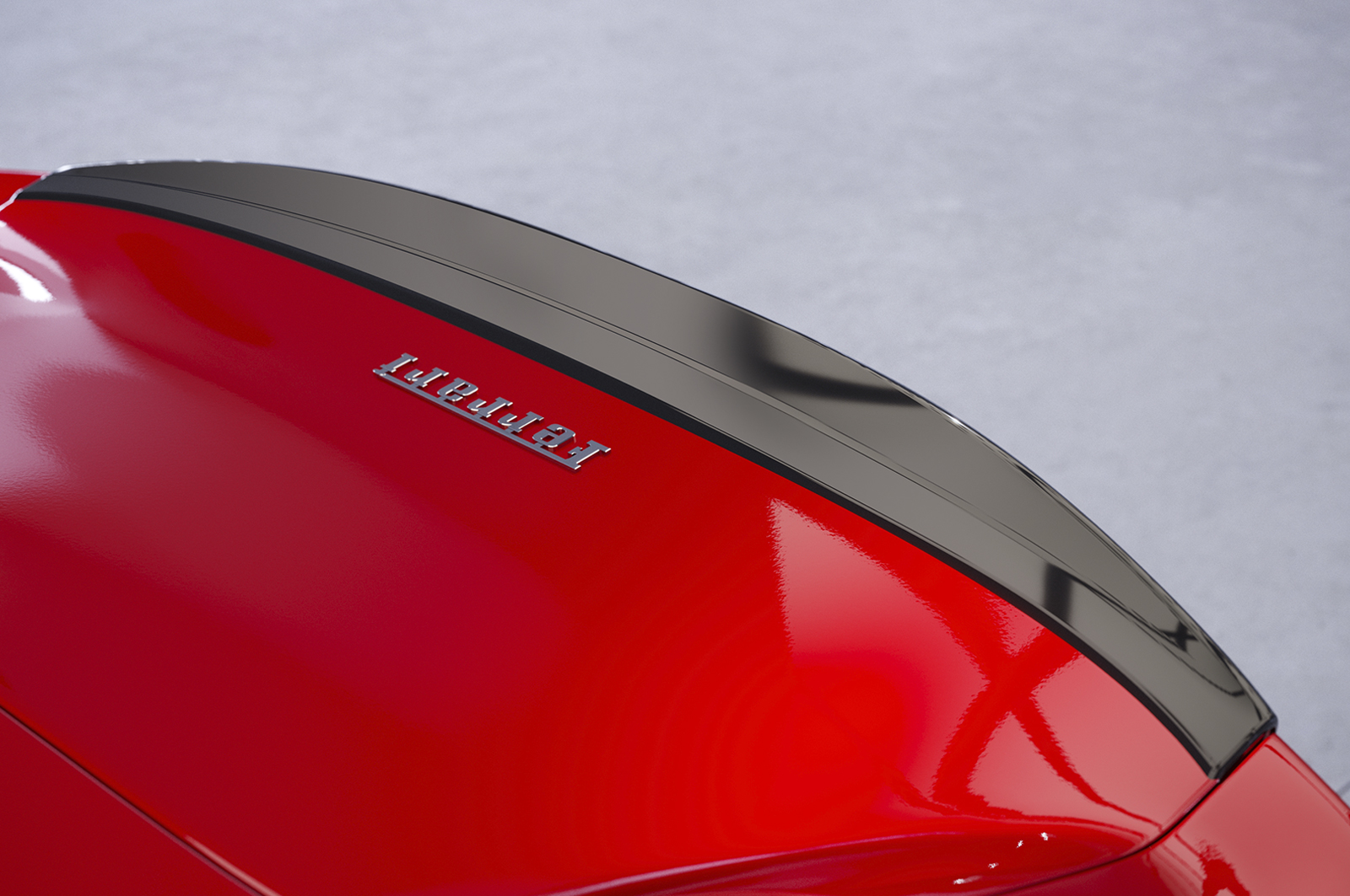 Spoiler Ferrari 812 GTS CSR Glans Zwart