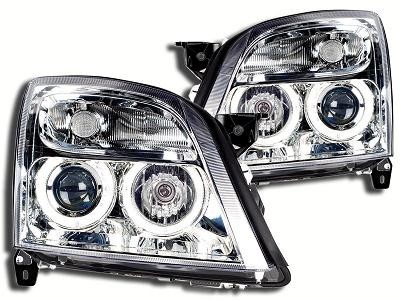 Faros Opel Vectra C 02-03 Angel Eyes cromo