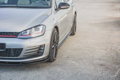 Zijskirts VW Golf 7 GTI Glans Zwart
