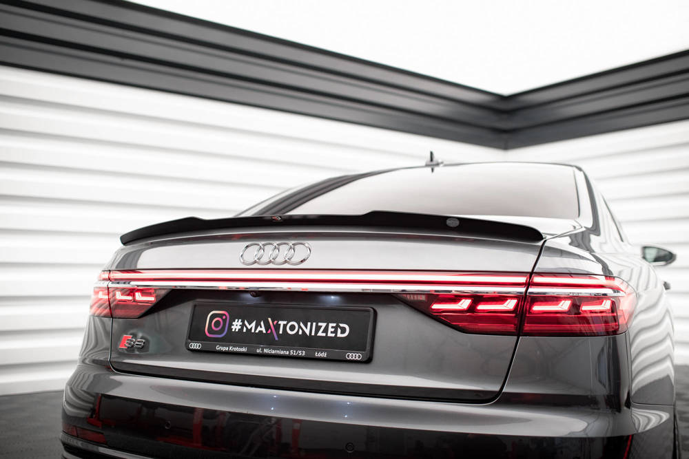 Spoiler Audi A8 / A8 S-Line / S8 D5 Maxton Glans Zwart