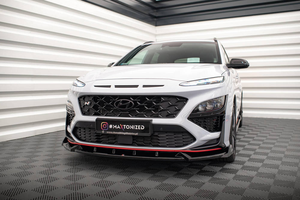 Voorspoiler V.1 Hyundai Kona N Maxton Glans Zwart