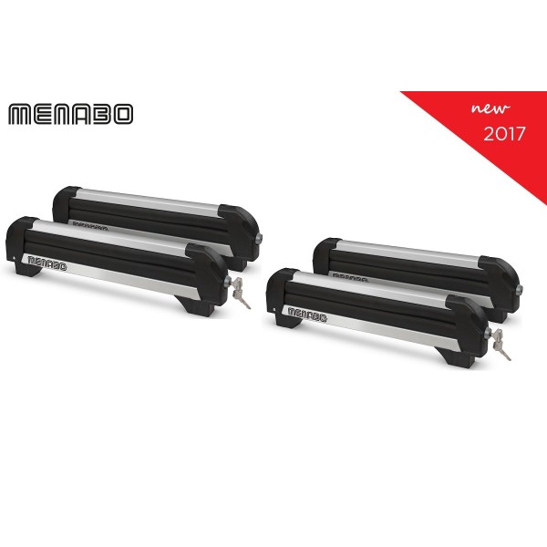 Menabo Silver Ice Ski en Snowboard houder met slot