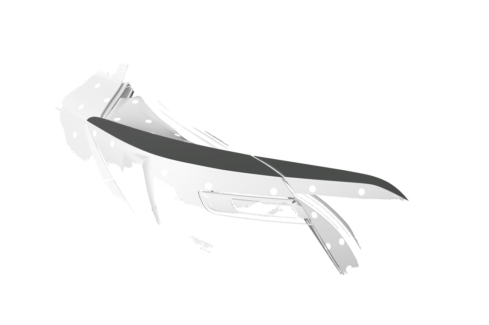 Achterlichtspoiler Opel Insignia A CSR Glans Zwart