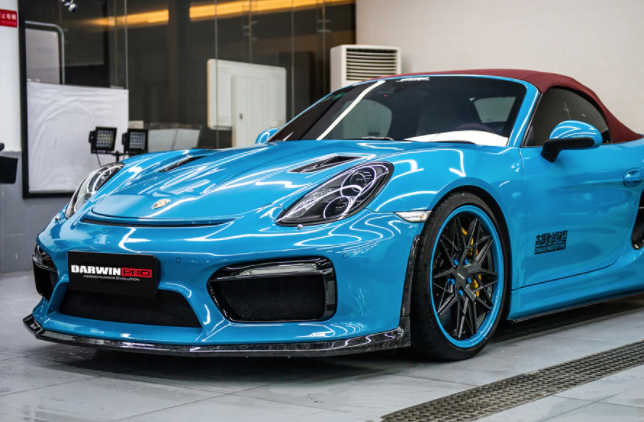 Porsche 981 Boxster/Cayman GT4 Style Voorbumper met Carbon Lip 2012-2016