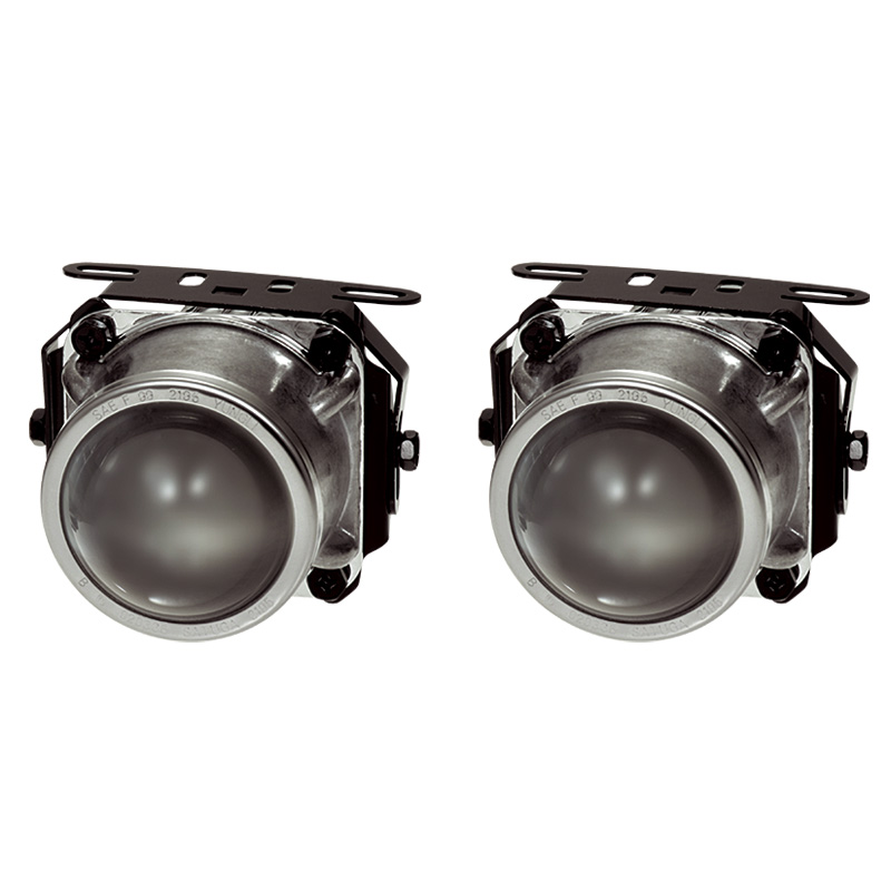 Set universele mistlampen Helder H7-12V-55W 74x156mm + ECE-R19 E-Keur
