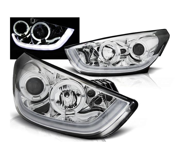 Headlights DRL-Look Hyundai ix35 2010- chome