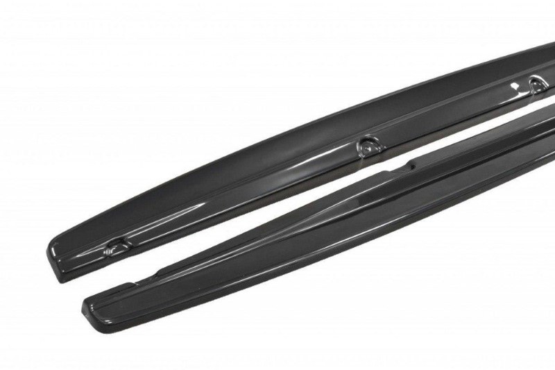 Zijskirts Diffusers Fiat Bravo MK 2 SPORT Glanzend Zwart