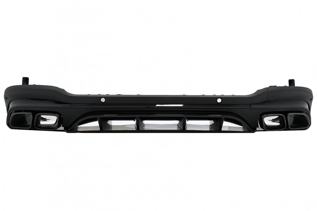Diffusor Mercedes GLC X253 (2020-..) Facelift GLC63 incl. Uitlaat Stukken zwart