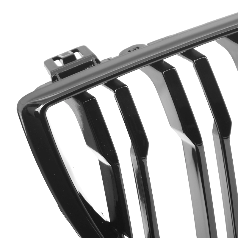 Grill Nieren BMW E87 04-07 Dubbel Spaak Glans Zwart