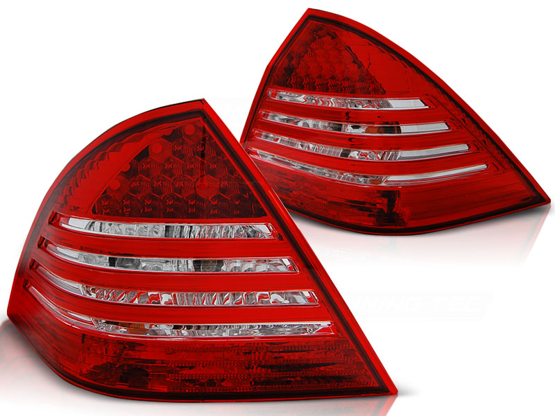 Luces traseras Mercedes C-Class W203 LED rojo/cristal 00-04