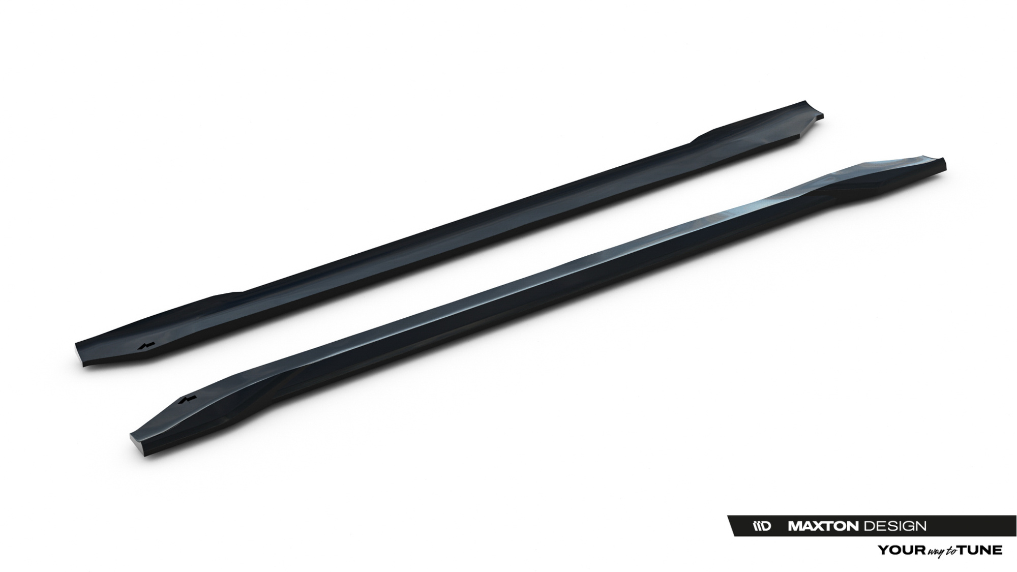 Zijskirts Chrysler Pacifica Mk2 V.2 Glans Zwart
