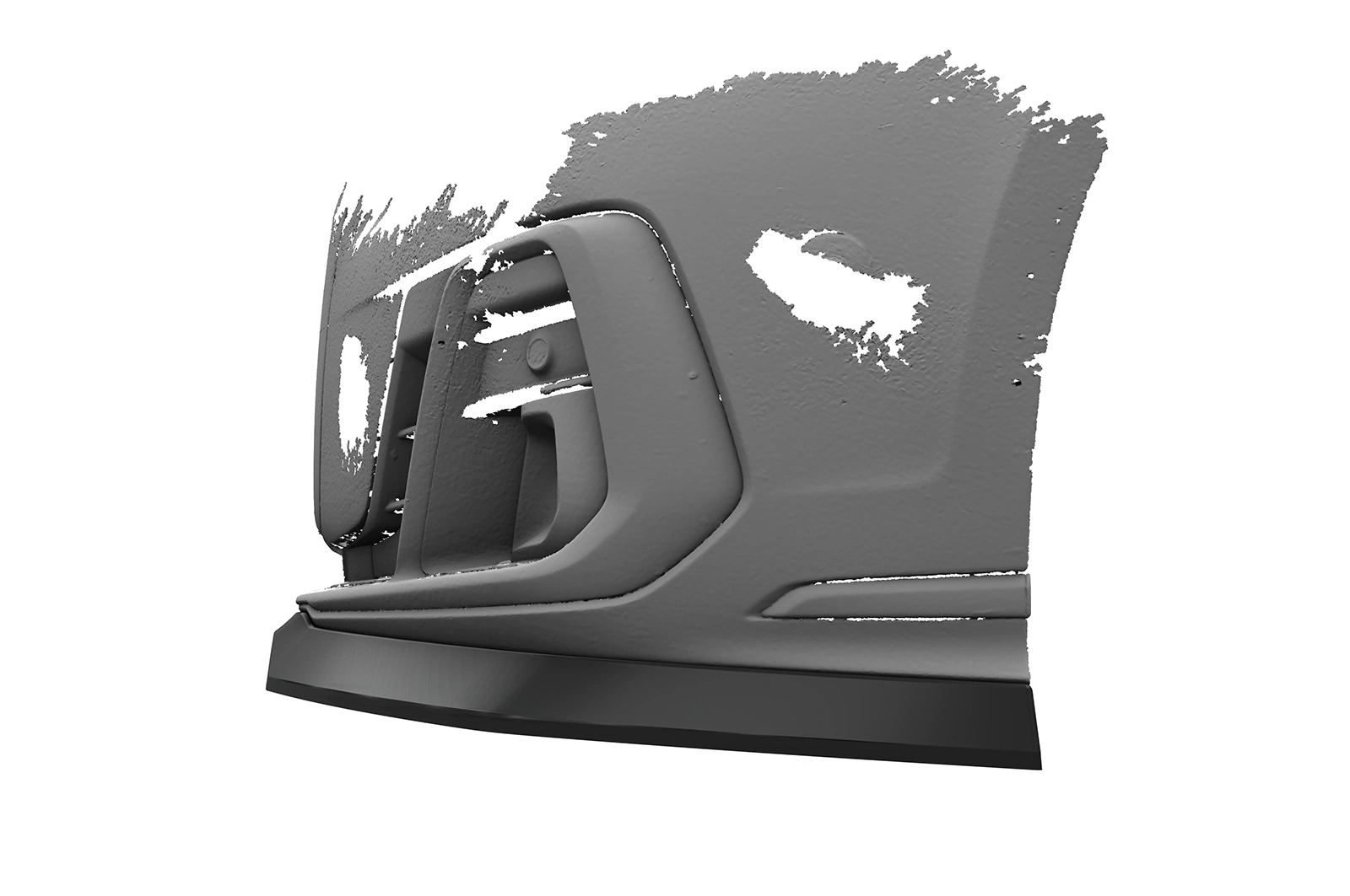 Voorspoiler Audi A8 D5 (Typ 4N/F8) glans zwart