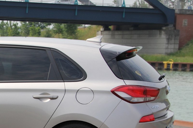 Spoilerextentie Hyundai i30 MK3 Hatchback Glanzend Zwart Maxton