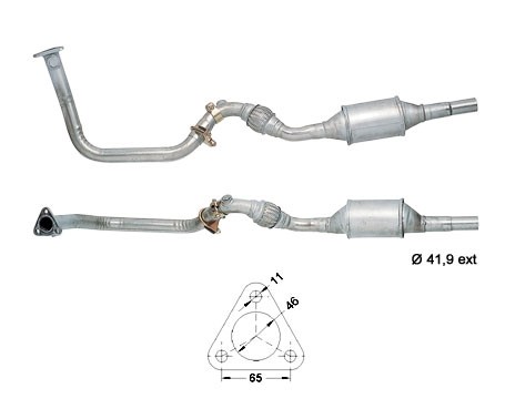 Seat CORDOBA 1.4i 1390 cc 44 Kw / 60 cv AEX Magnaflow CAT Bouwja