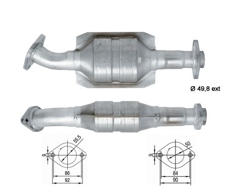 Renault R19 1.9D 1870 cc 47 Kw / 64 cv F8Q Magnaflow CAT Bouwjaa