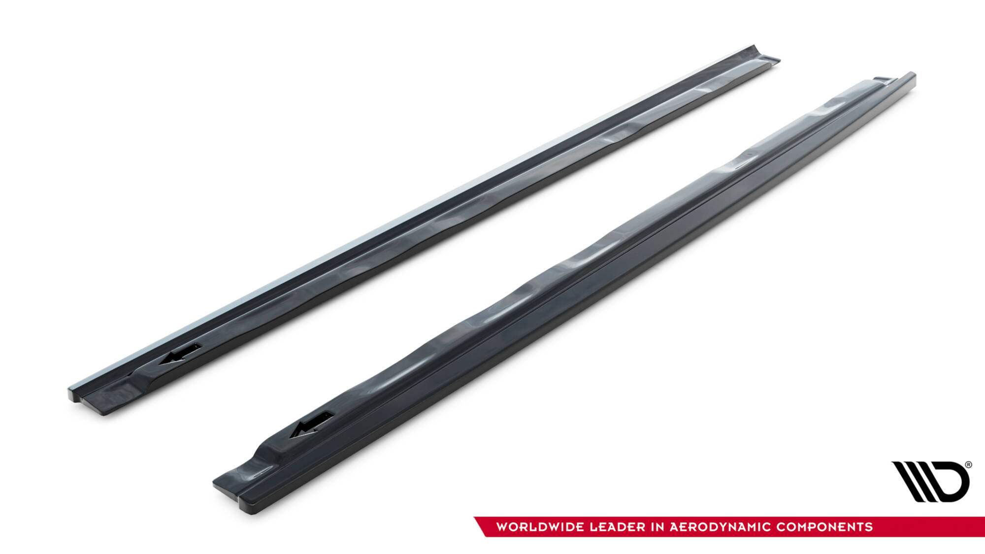 Zijskirts Renault Laguna Hatchback GT MK3 Maxton Glanzend zwart