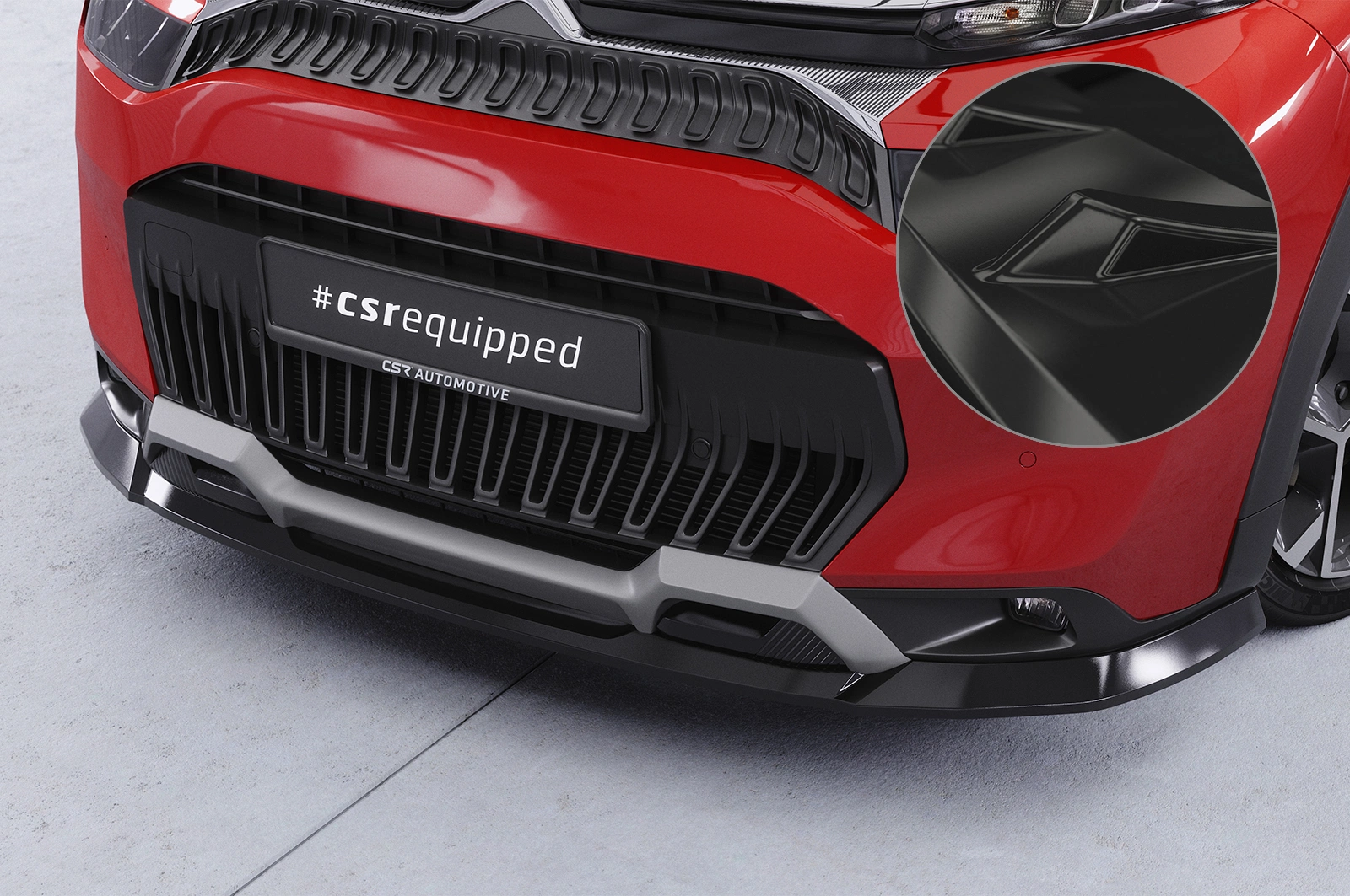 Voorspoiler Citroen C3 Aircross 2 glans zwart