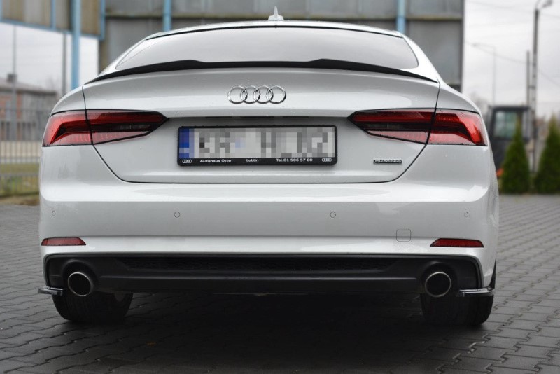 Achterzij Spoilers Audi A5 S-Line F5 Sportback Glanzend Zwart