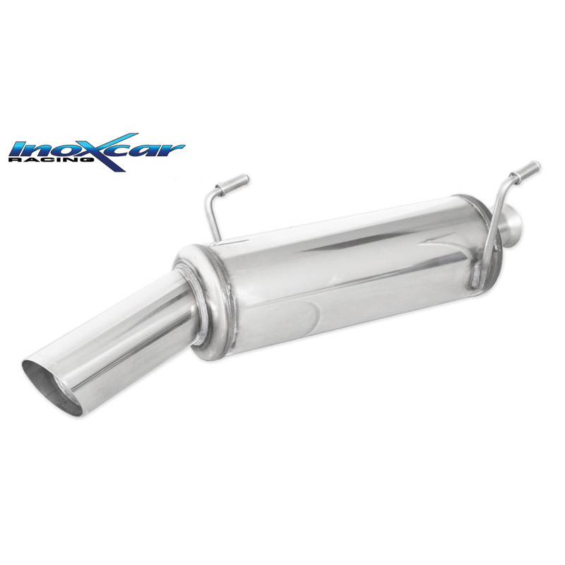 100% RVS Sportuitlaat  Peugeot 206 HDI 2.0 90pk 2000-2005 1x90mm Rally