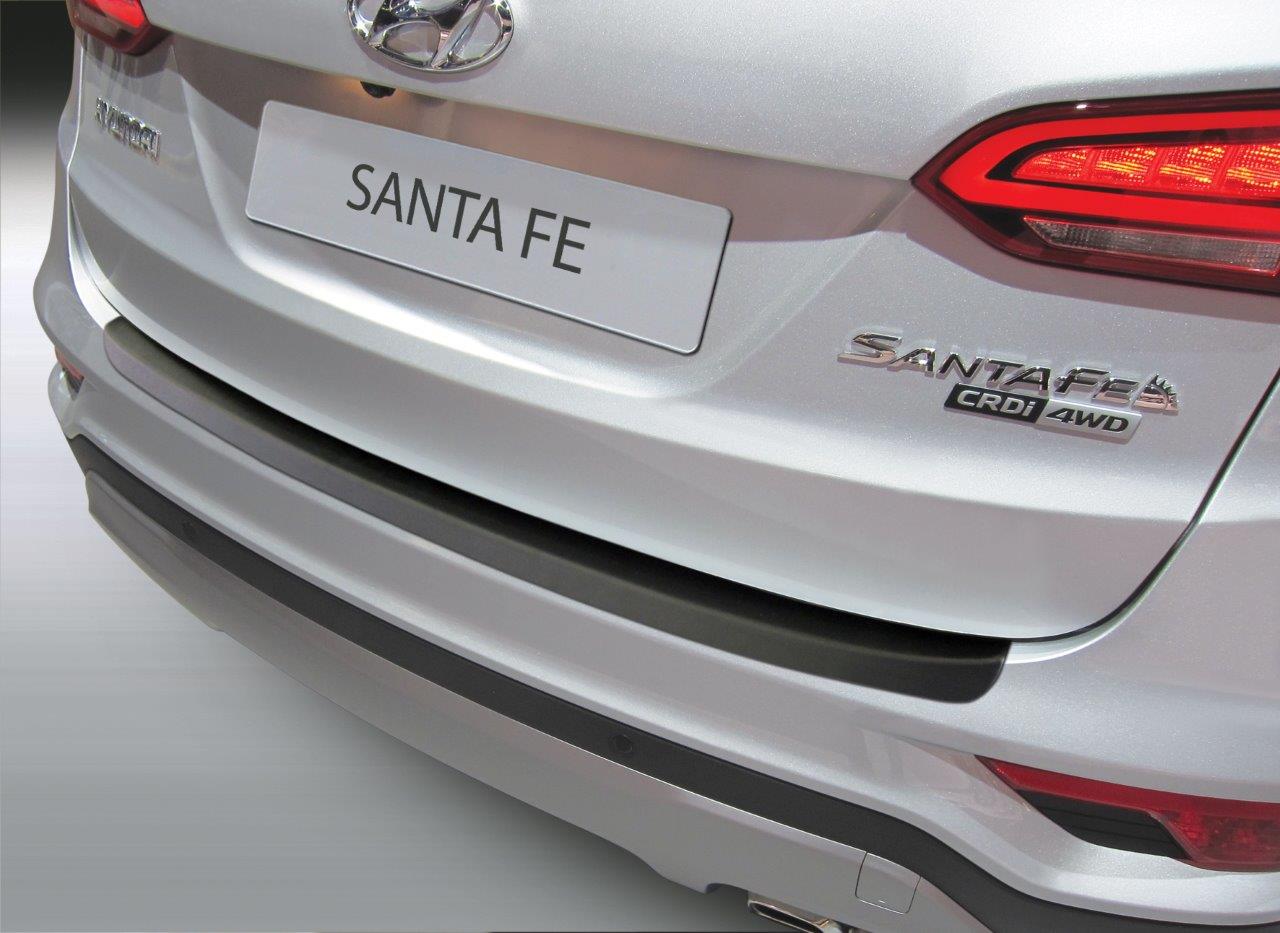 ABS Achterbumper beschermlijst  Hyundai Santa Fe 9/2015-8/2018 Zwart
