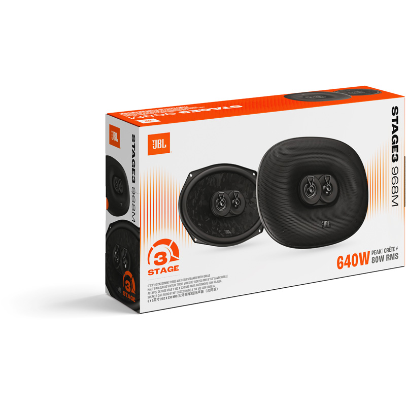 JBL Stage 3 Gen2 968M 6x9'' (152x230mm) 3-Weg 640Watt Speakerset