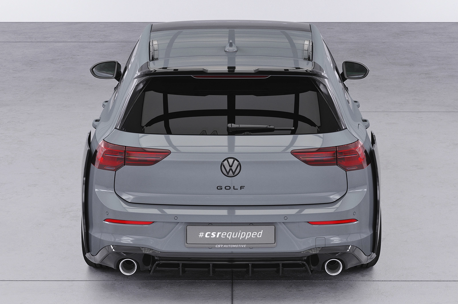 Achterspoiler VW Golf 8 glans zwart