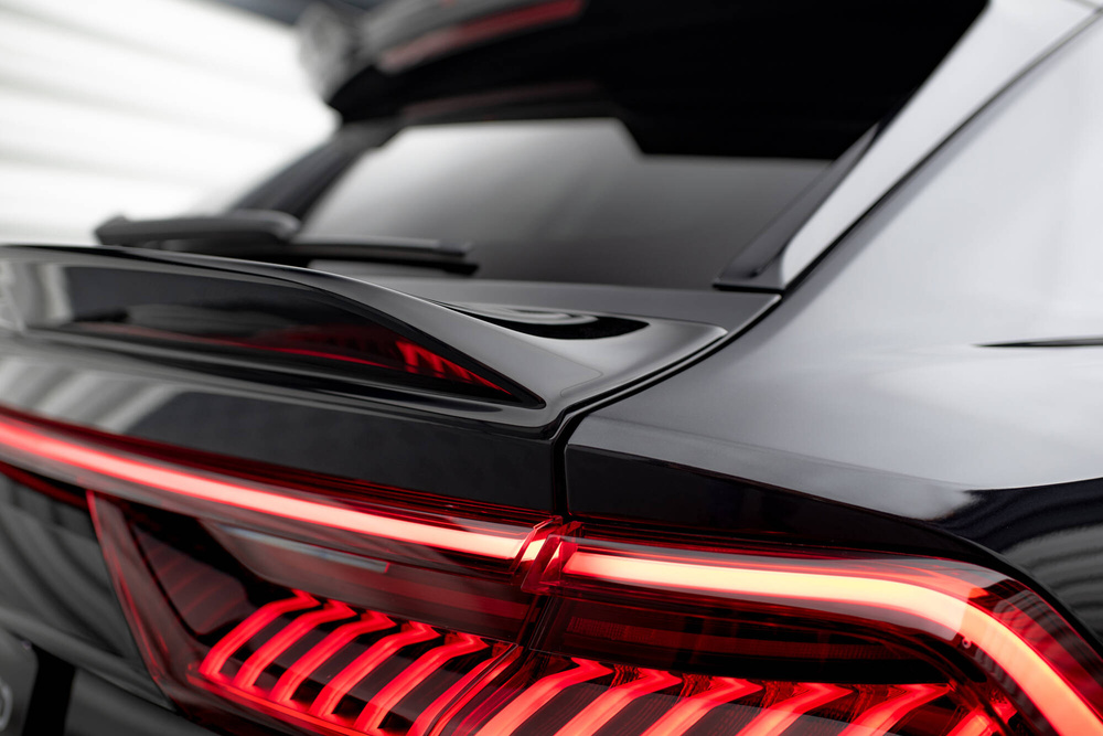 Spoiler Audi Q8 SQ8 RSQ8 Maxton Glans Zwart 3D Design Laag