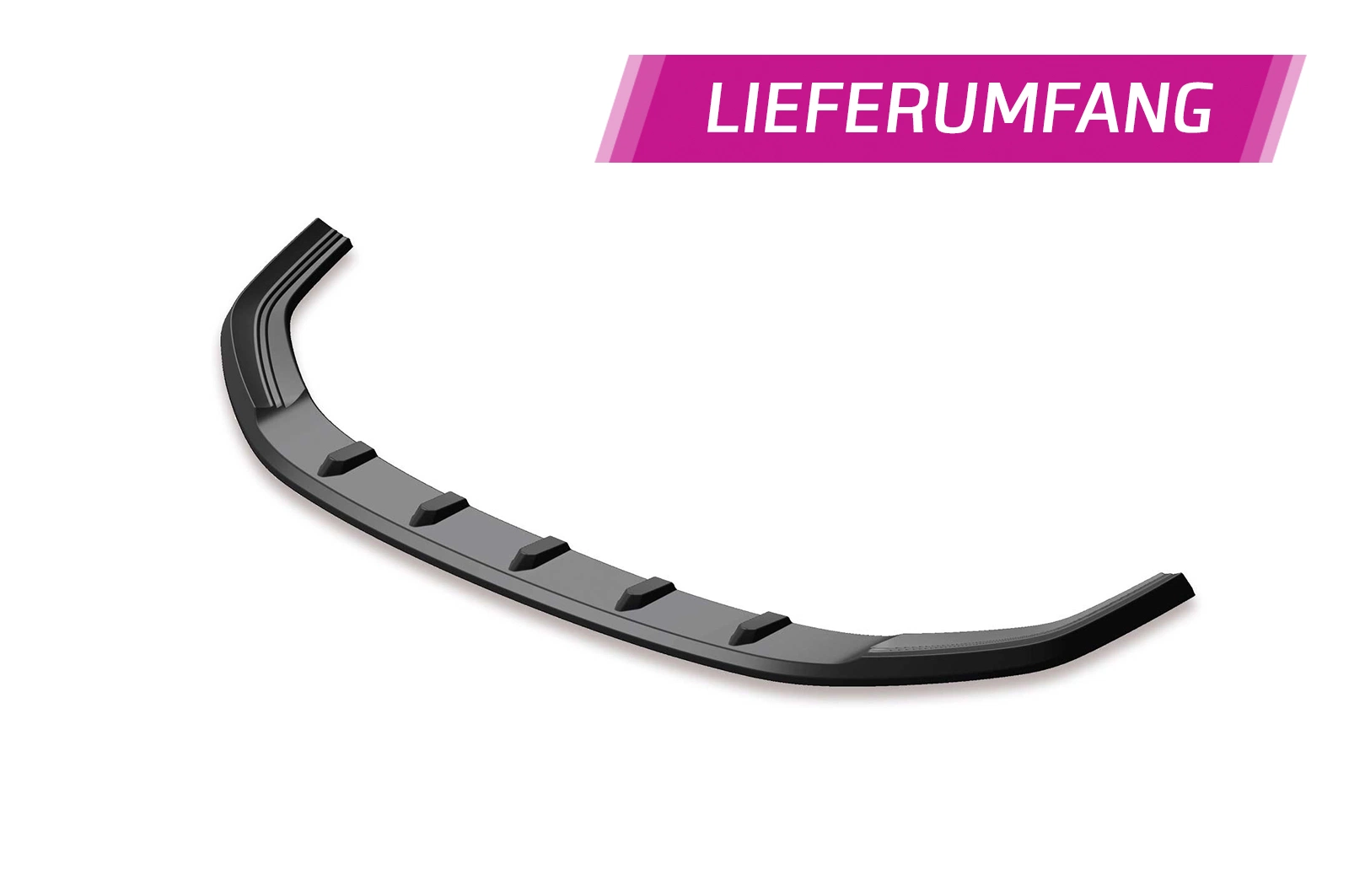 Voorspoiler VW Polo VI 2G (Typ AW) GTI / R-Line Glans Zwart – 12/2017–