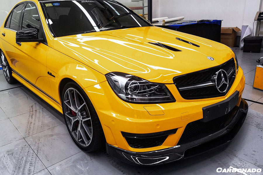 Mercedes Benz W204 C63 AMG RZ Style Carbon Fiber Voorspoiler 2012-2014
