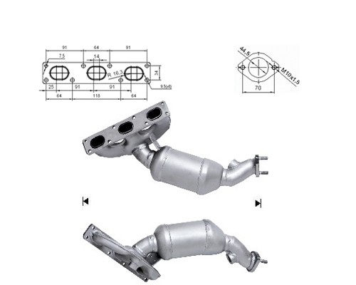 BMW 523i 2.5i 24V 2494 cc 125 Kw / 170 cv M52 E39 Magnaflow CAT