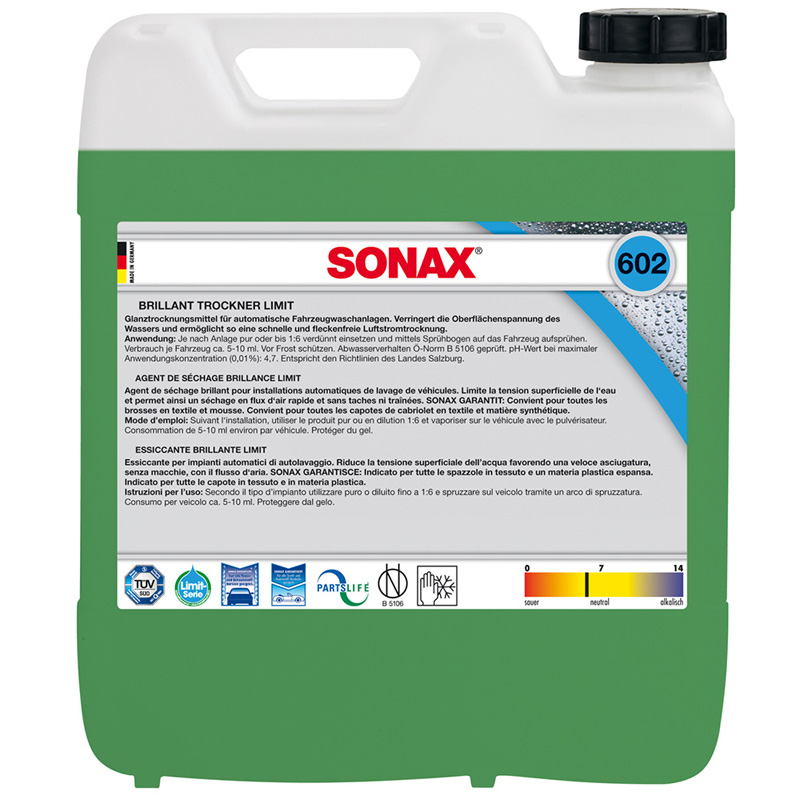 Sonax 602.600 Limit Briljantdroger 10-Liter