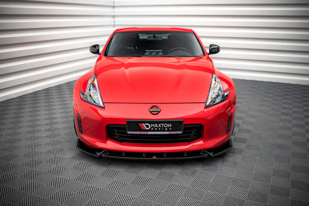 Voorspoiler V.3 Nissan 370Z Maxton Glans Zwart