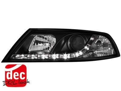 Faros Skoda Octavia 05-09 Dayline Los ojos del Diablo HID negro