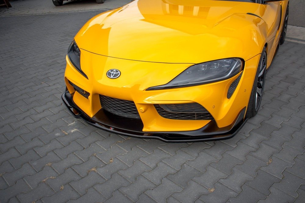 Voorspoiler V.2 Toyota Supra MK5 Maxton Glans Zwart