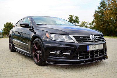 Voor Splitter VW Passat CC R-LINE  Glans Zwart