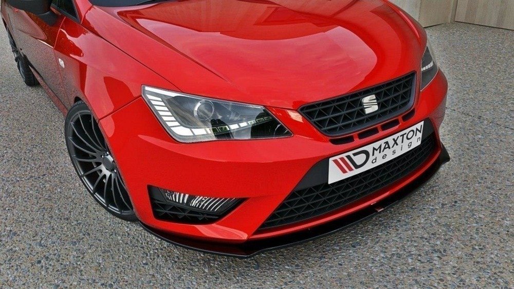 Voorspoiler Seat Ibiza IV Cupra/FR 6J Facelift Maxton Glans Zwart