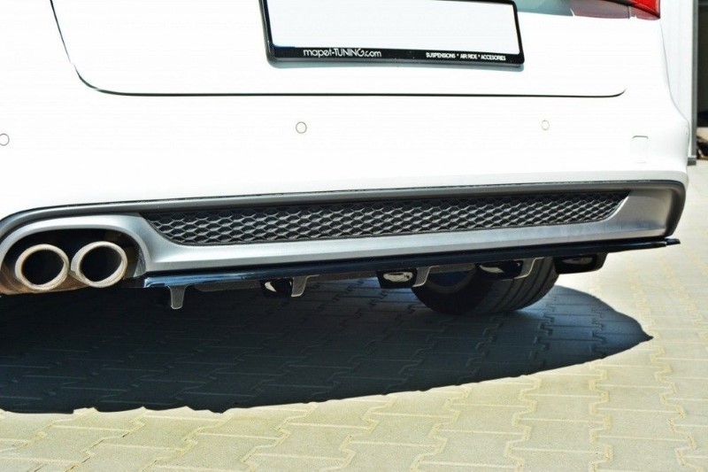Centrale Achterspoiler Audi A6 C7 S-Line Avant Glanzend Zwart