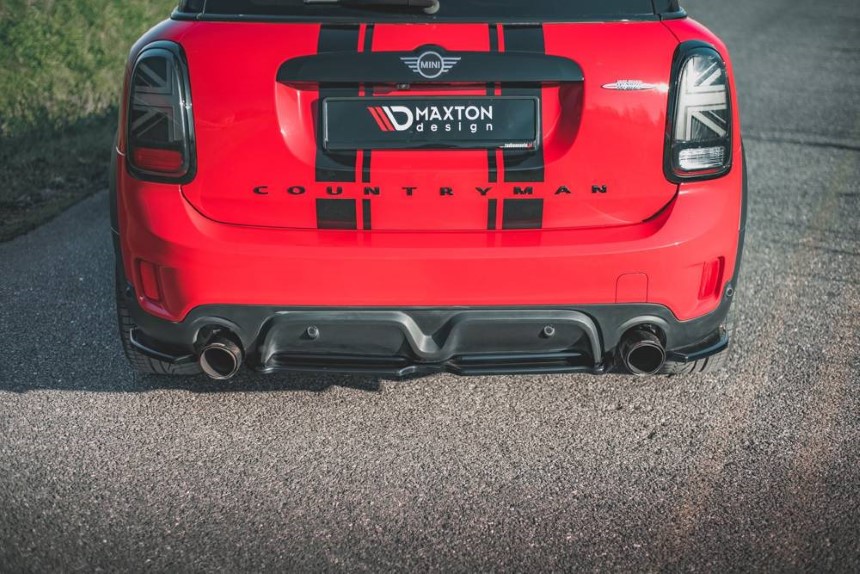 Achterskirt Mini Countryman F60 Maxton Design glans zwart