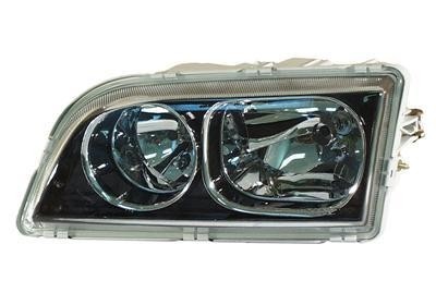 koplamp, H7+H7, zwart huis, 4 pins, rechts, 06/2002-Volvo S40/V4